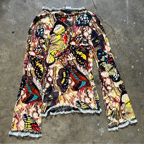 Jean Paul Gaultier S/S 2003 Butterfly Mesh Top - Picture 3 of 7